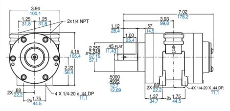 Product Dimensions (inches, mm)