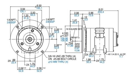 Product Dimensions (inches, mm)