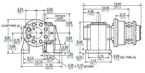 Product Dimensions C (inches, mm)