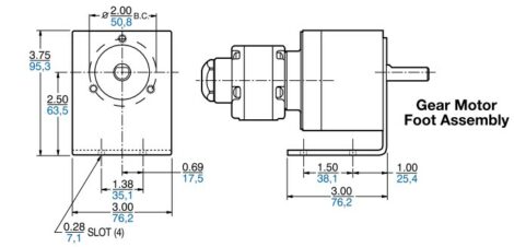 Product Dimensions (inches, mm)