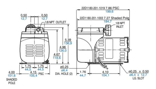 Product Dimensions (inches, mm)