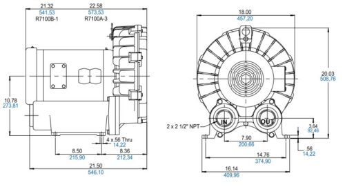 Product Dimensions (inches, mm)