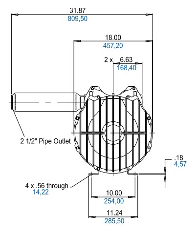 Product Dimensions (inches, mm)